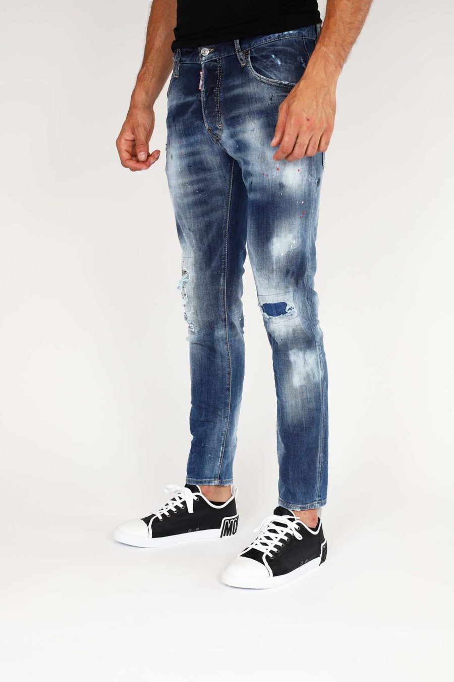 Jeans "Skater" azul con parche taches - IMG 9802