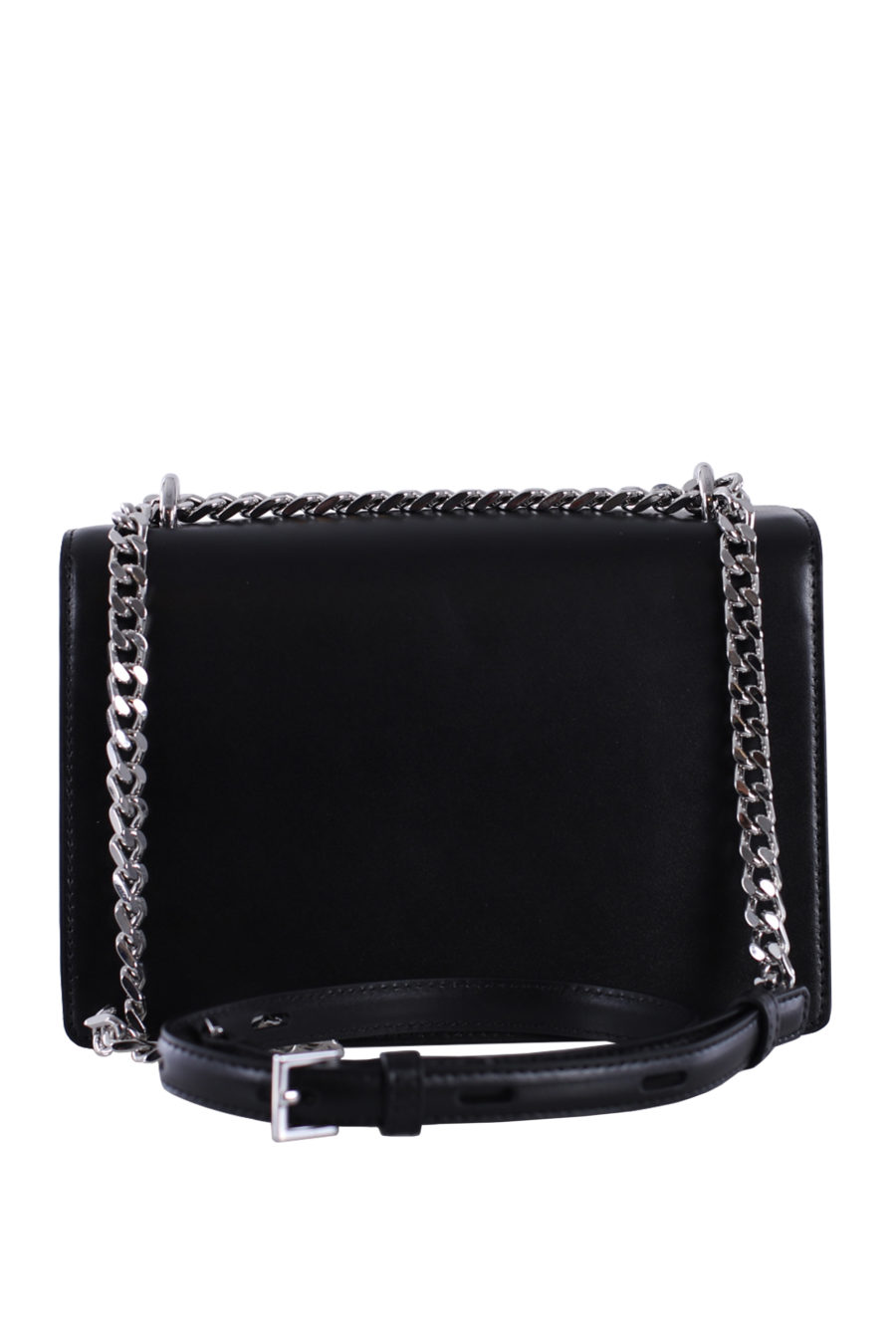 Black shoulder bag with pin logo - IMG 0080