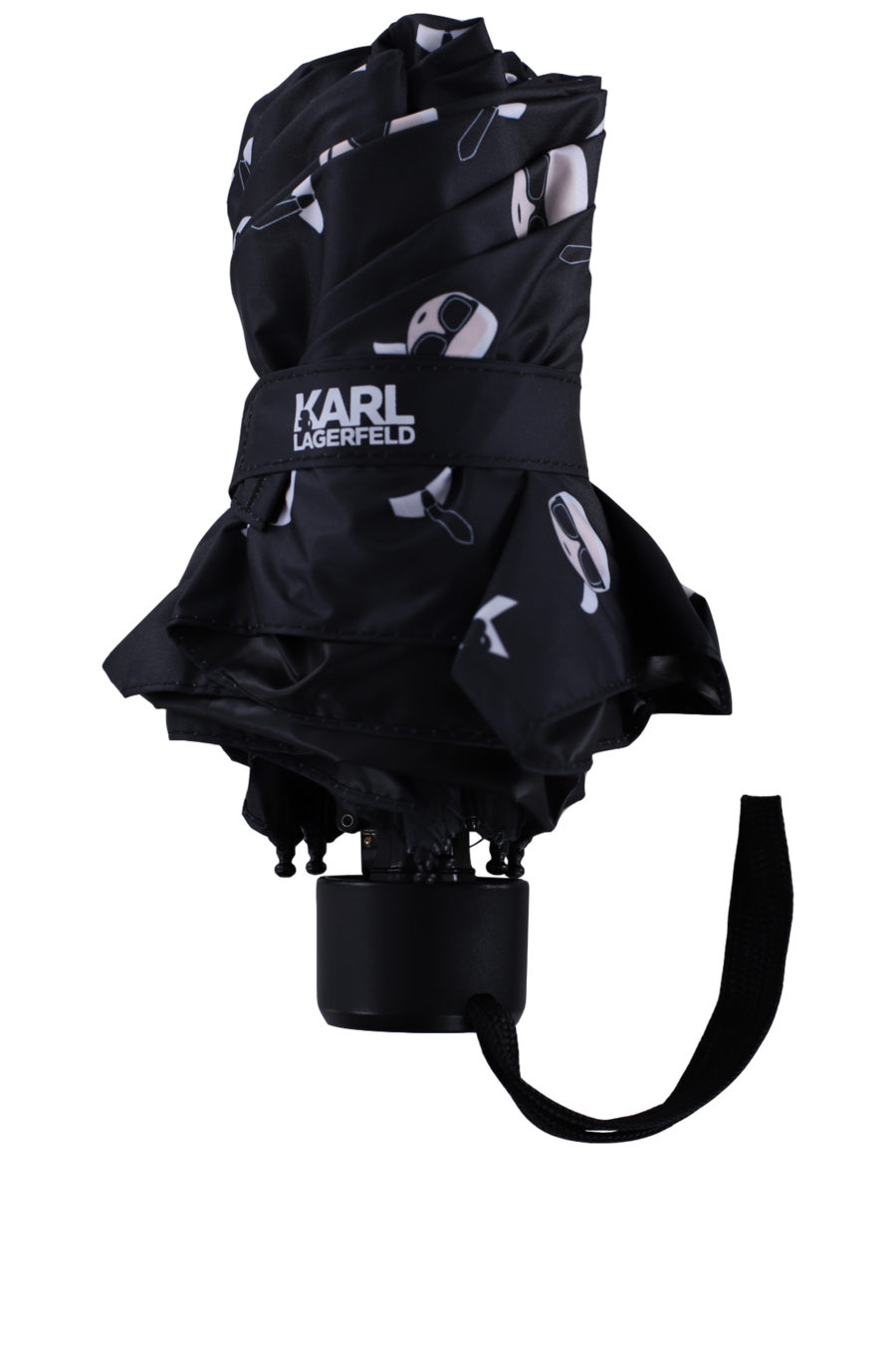 Paraguas color negro con patrón de la marca - IMG 0131