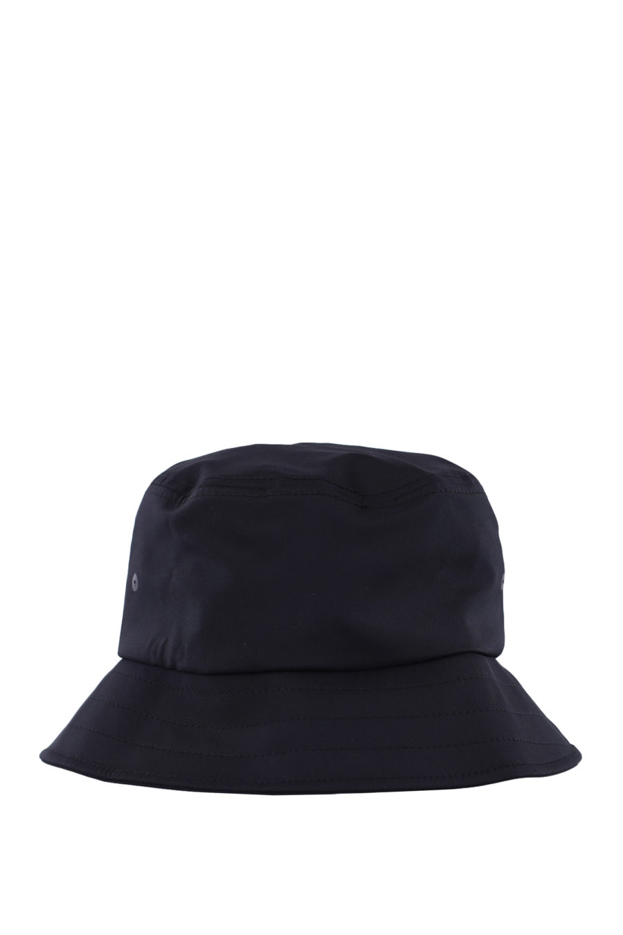 Chapéu de pescador preto reversível com logótipo branco - IMG 0348