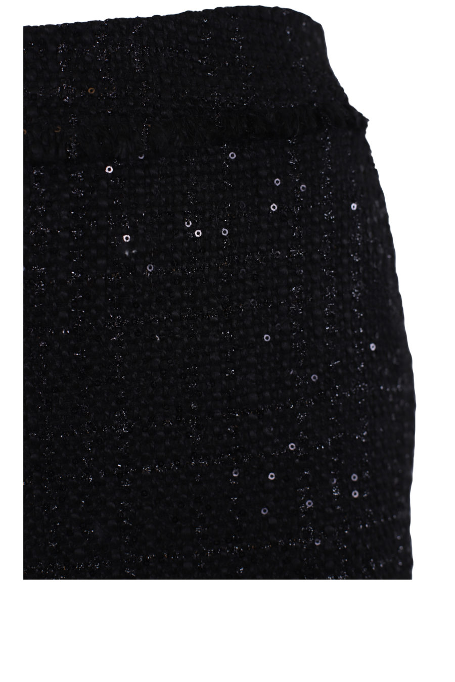 Falda negra con cinta de bouclé - IMG 0358