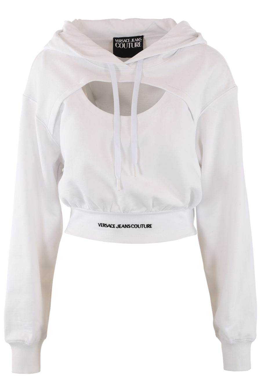 Sudadera blanca con capucha y logo blanco - IMG 0424