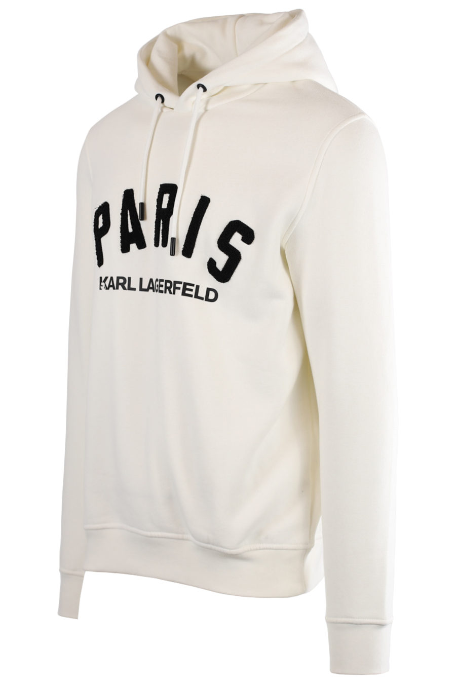 Sudadera blanca con capucha con logo Paris - IMG 0529