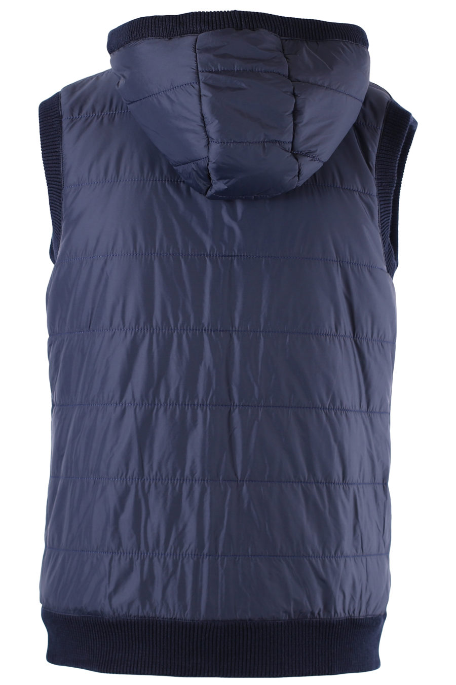 Reversible dark blue knitted waistcoat - IMG 0542III