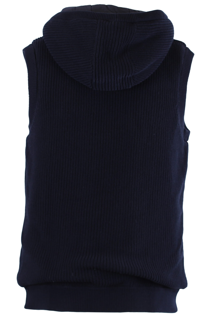 Reversible dark blue knitted waistcoat - IMG 0545
