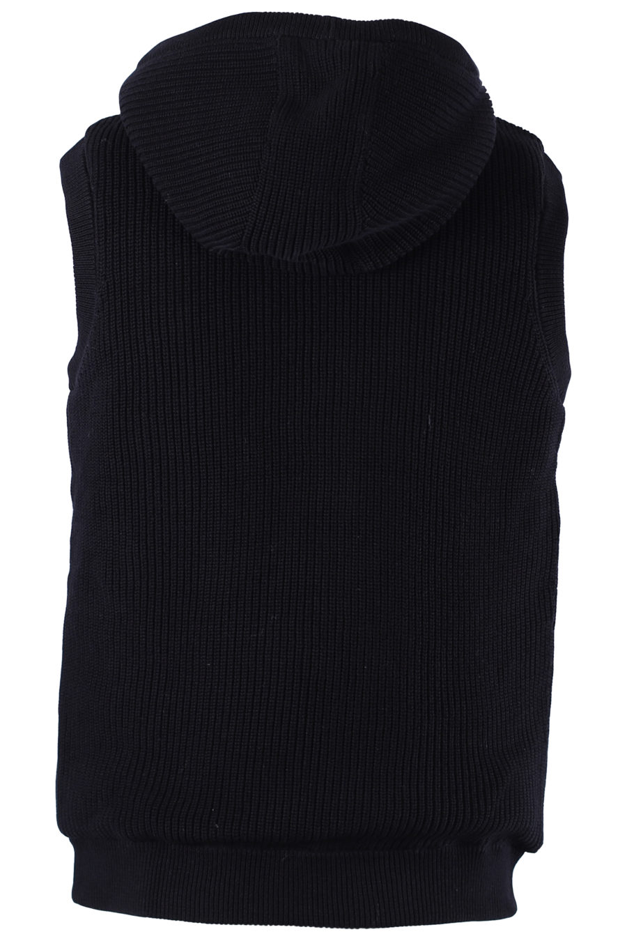 Reversible black knitted waistcoat - IMG 0551