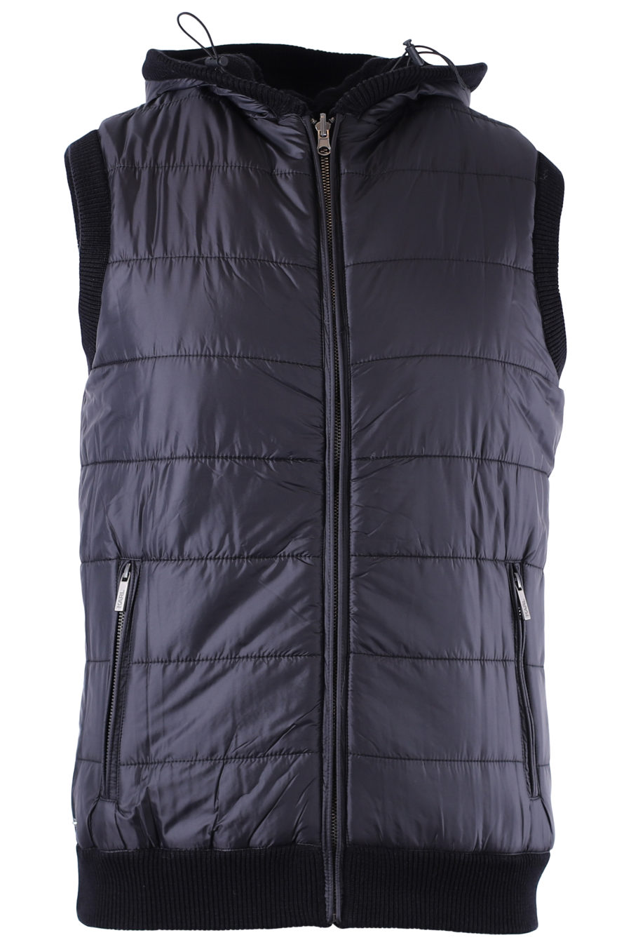 Reversible black knitted waistcoat - IMG 0553