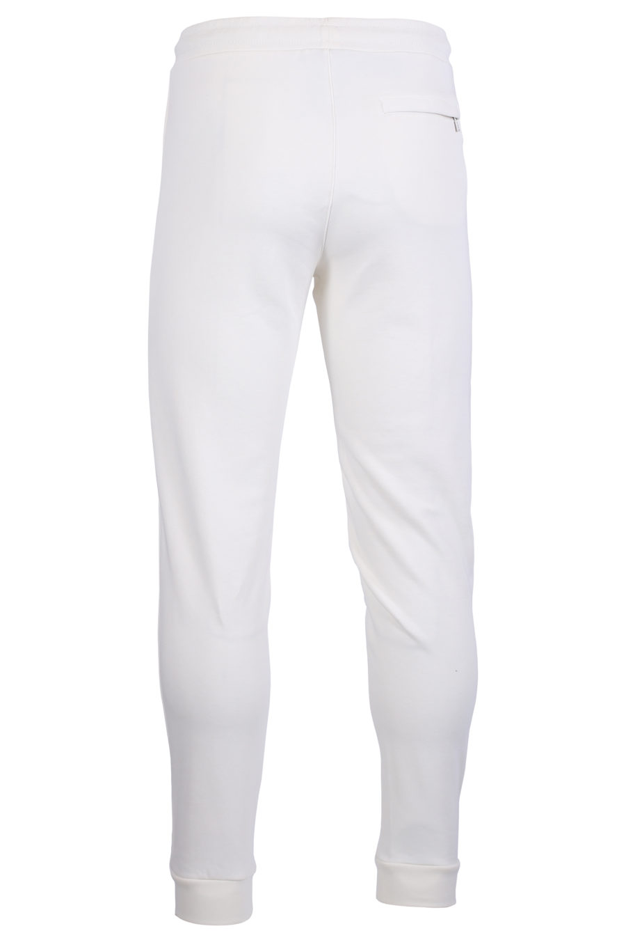 Pantalón de chándal blanco con logotipo en relieve - IMG 0622