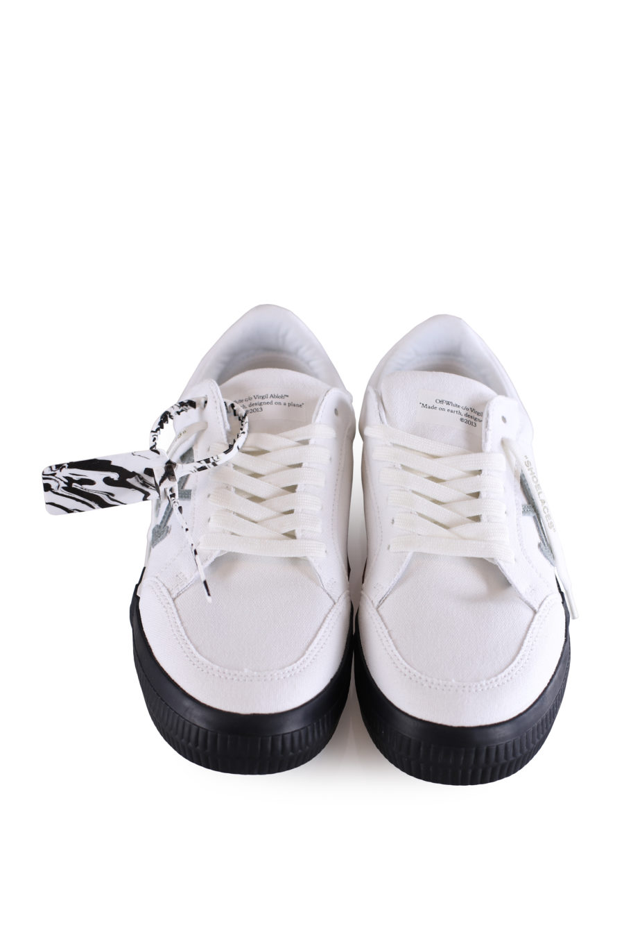 Zapatillas bajas "Vulcanized" de color blanco - IMG 0672