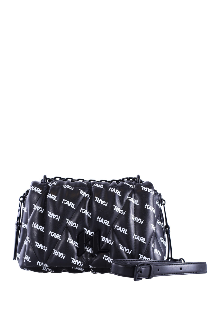 Bolso bandolera negro con letras blancas - IMG 8975