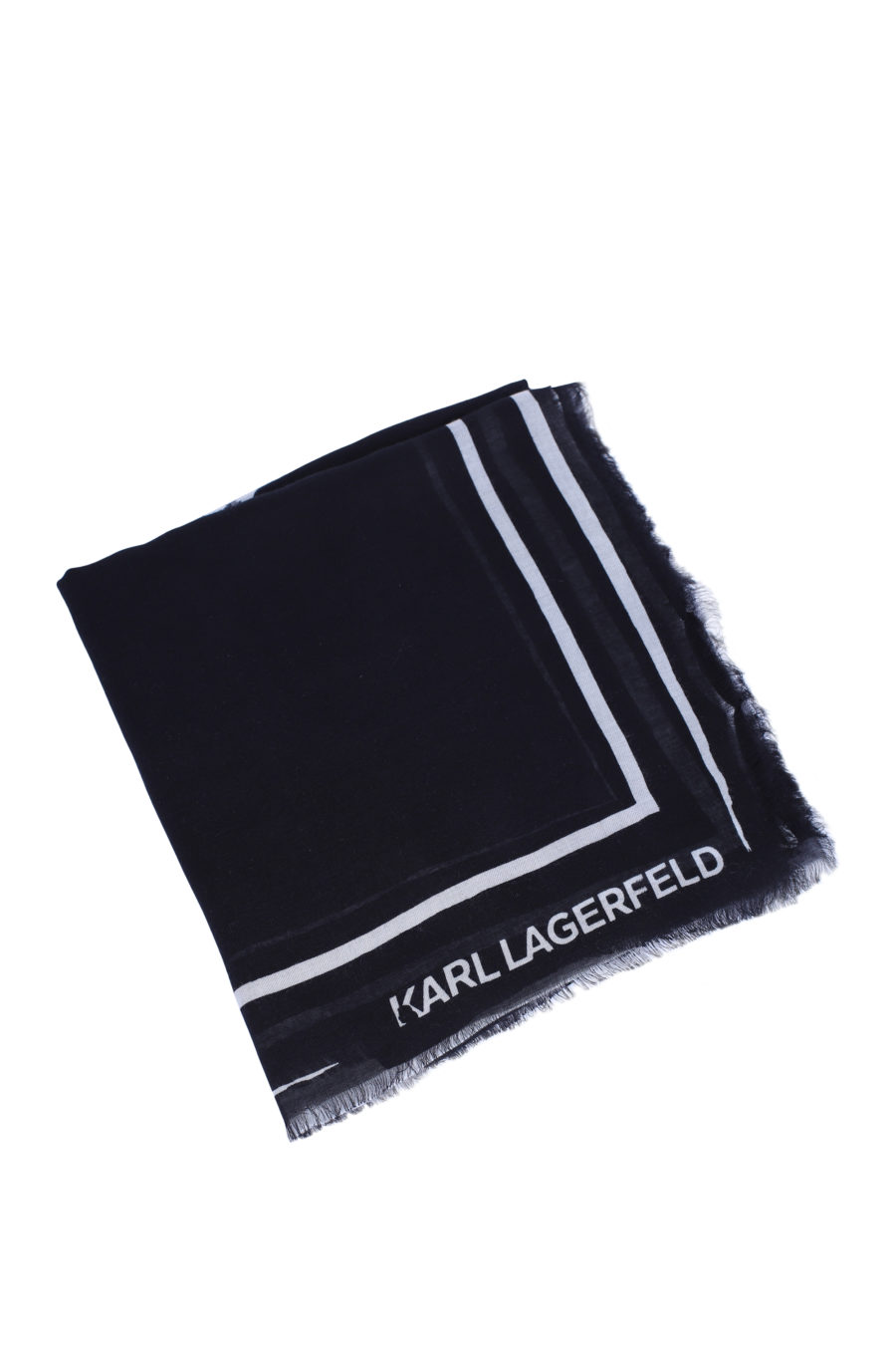 Bufanda negra con logo blanco grande - IMG 9145
