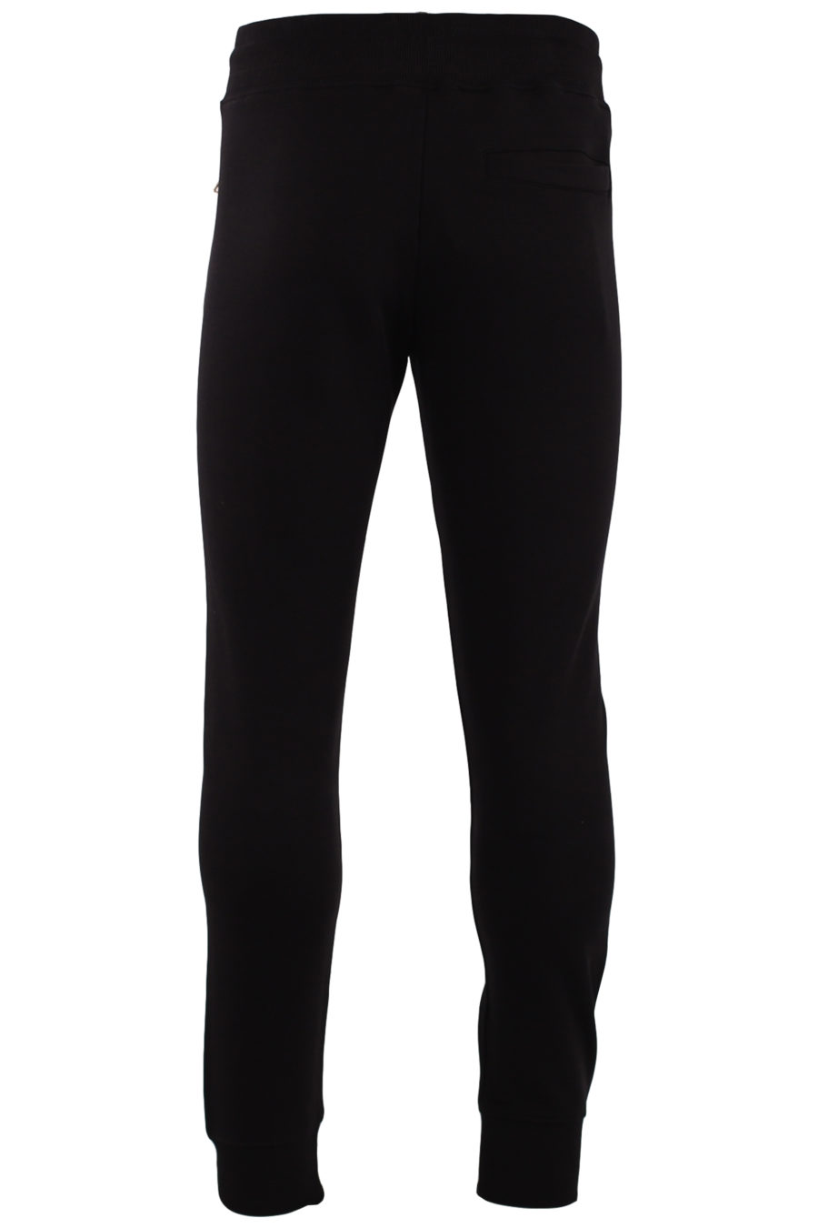 Pantalón de chándal negro con logo bordado - IMG 9444