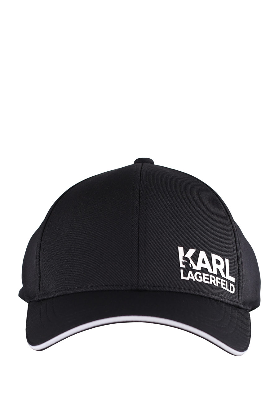 Gorra negra con logo "Karl" en blanco - IMG 9593