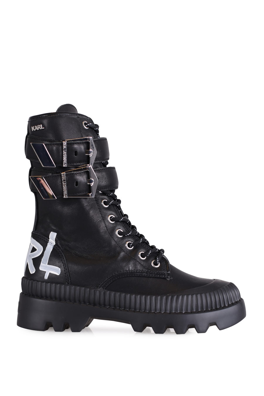 Trekka" boots in black with logo - IMG 0733
