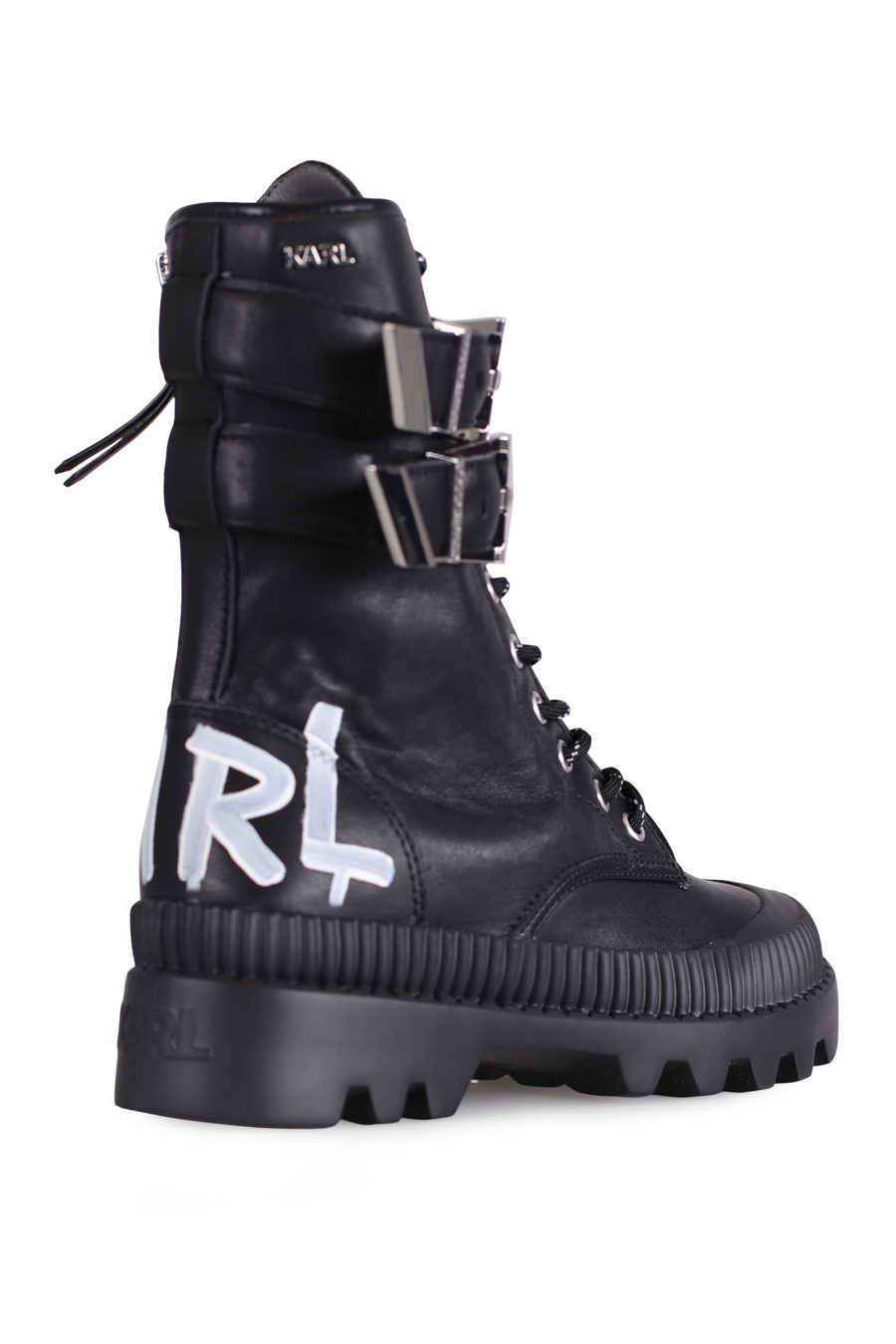 Trekka" boots in black with logo - IMG 0734