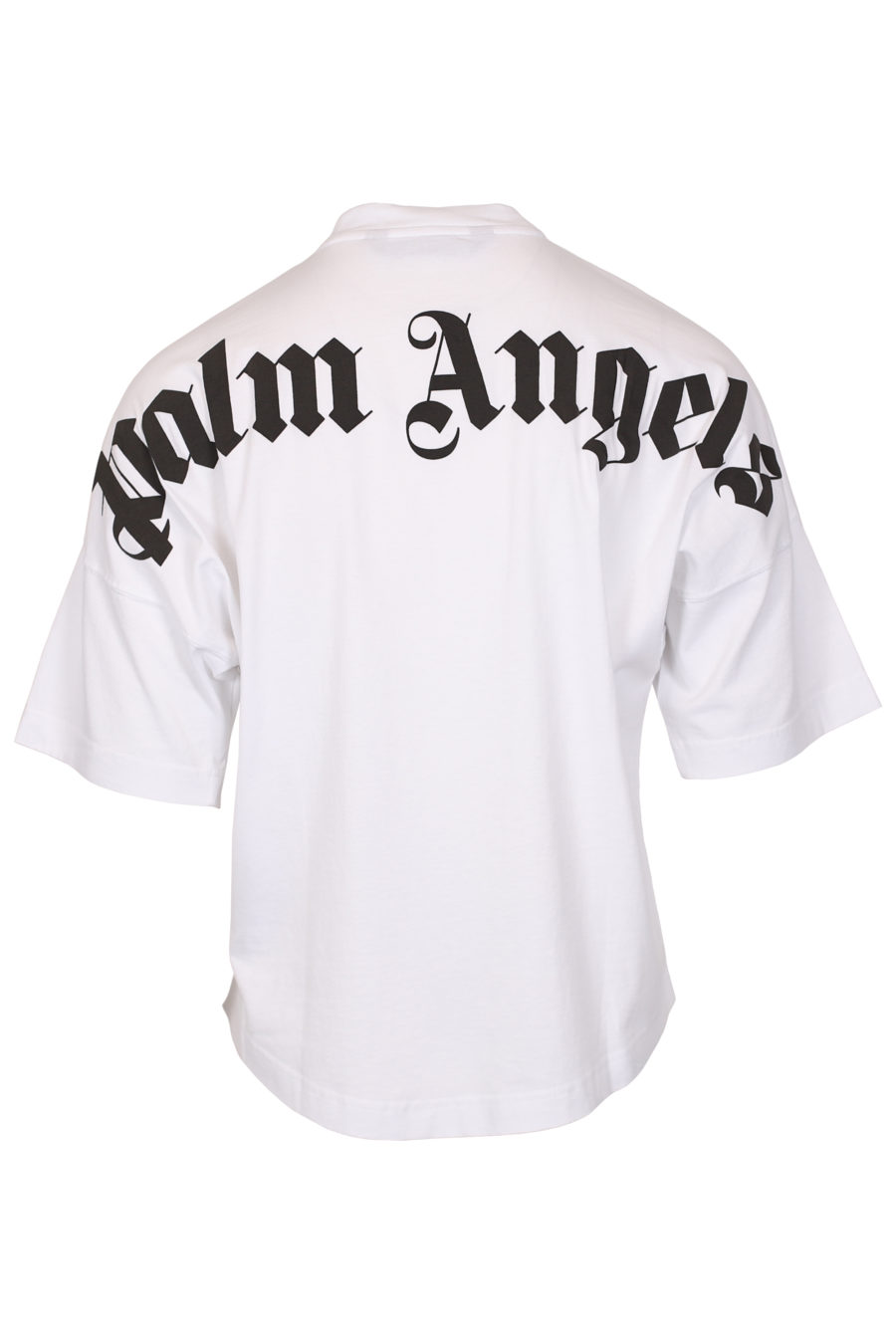 Camiseta blanca oversize con logotipo en el cuello - IMG 1036