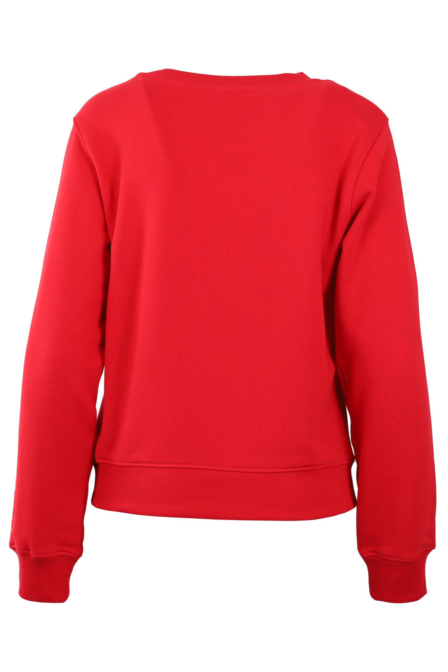 Rotes Sweatshirt mit schwarzem Logo - IMG 9244