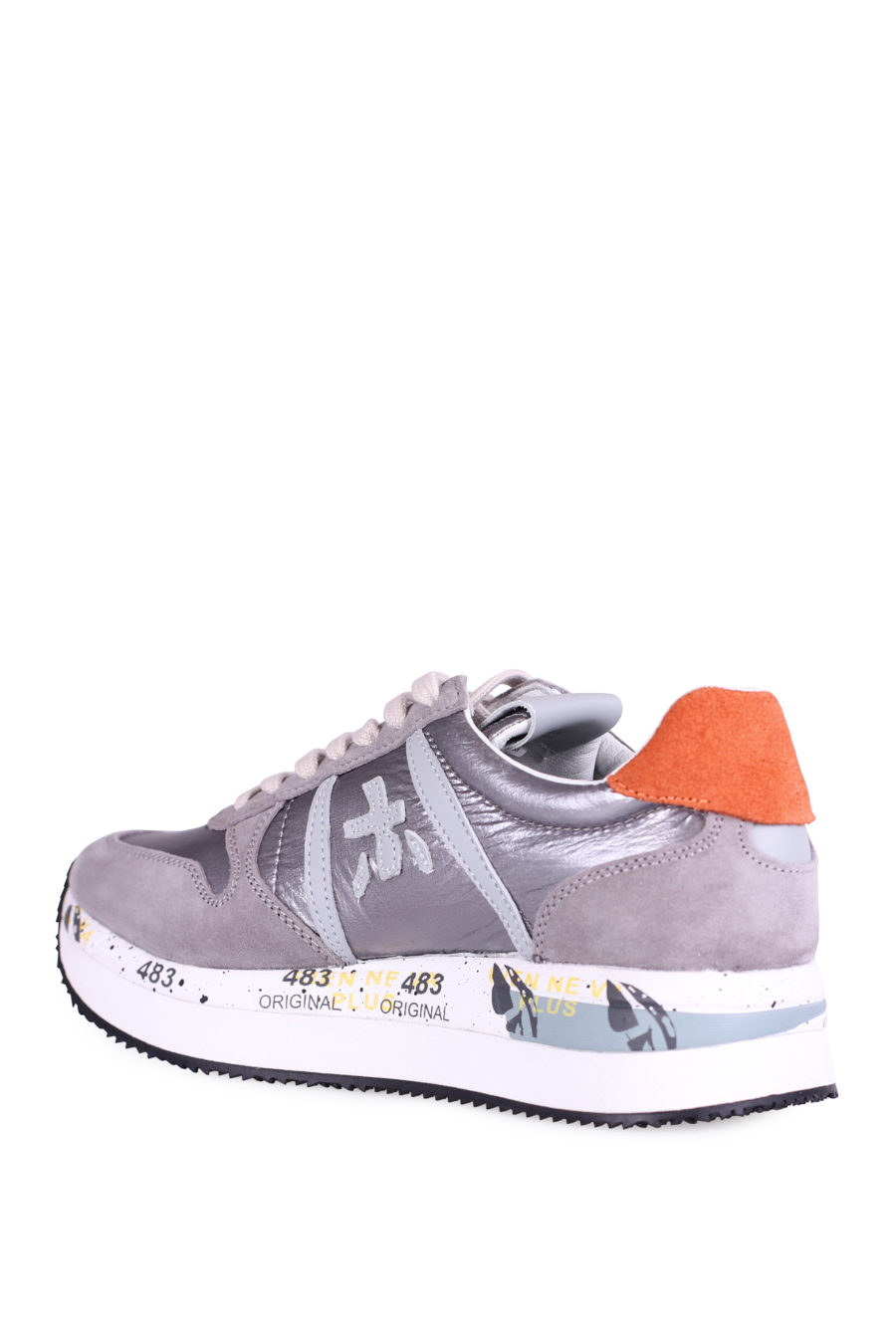 Zapatillas "Tris" gris y plateado - IMG 9977