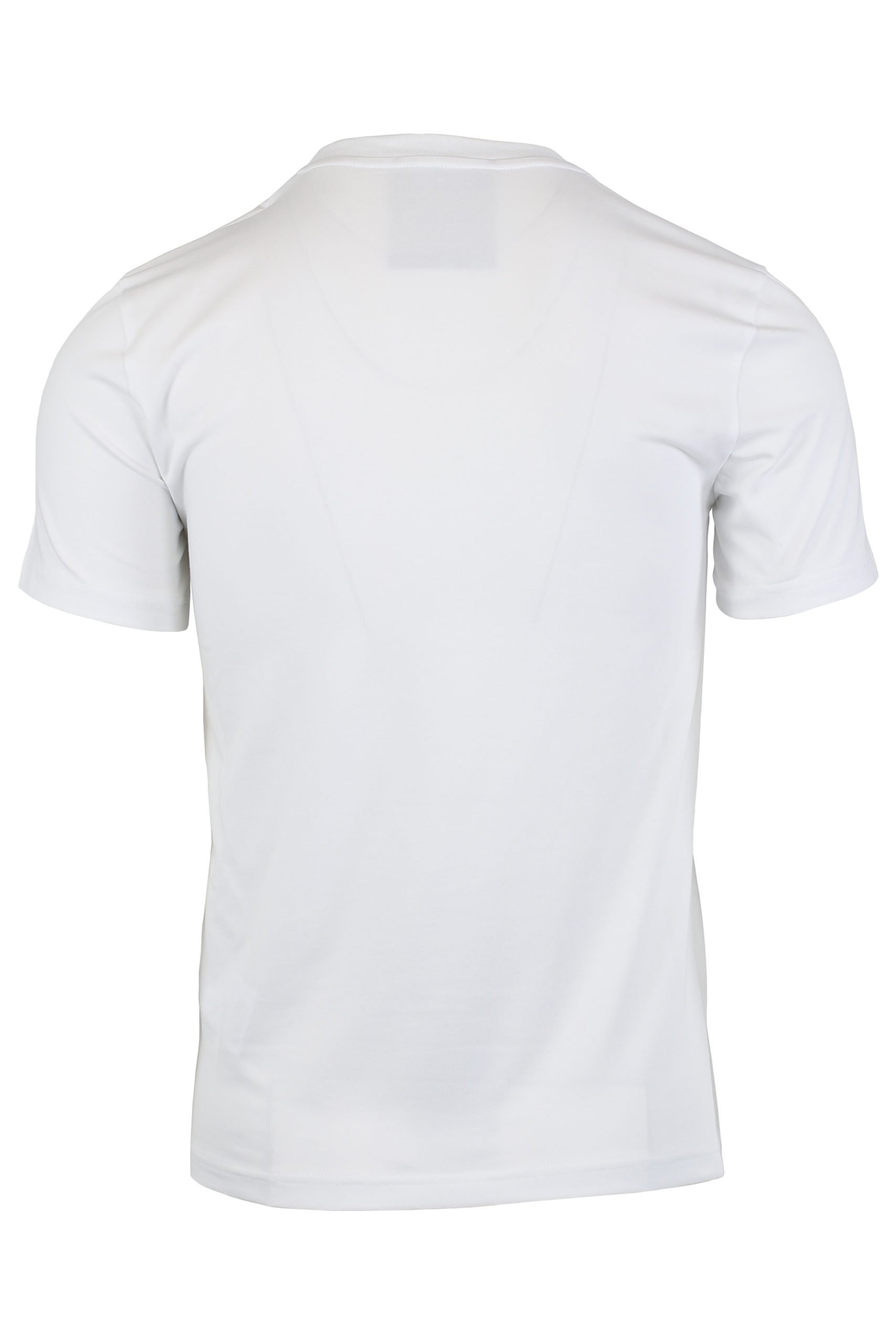 Nublado Ordenanza del gobierno Motivar Moschino - Camiseta blanca logo en color oro - BLS Fashion