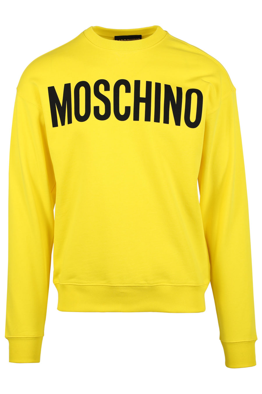 Gelbes Sweatshirt mit großem Logo vorne - IMG 0895 copy