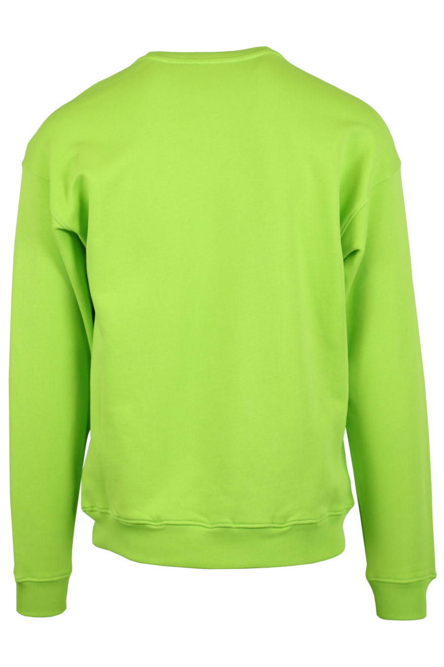 Fluor green sweatshirt with large logo - IMG 0907