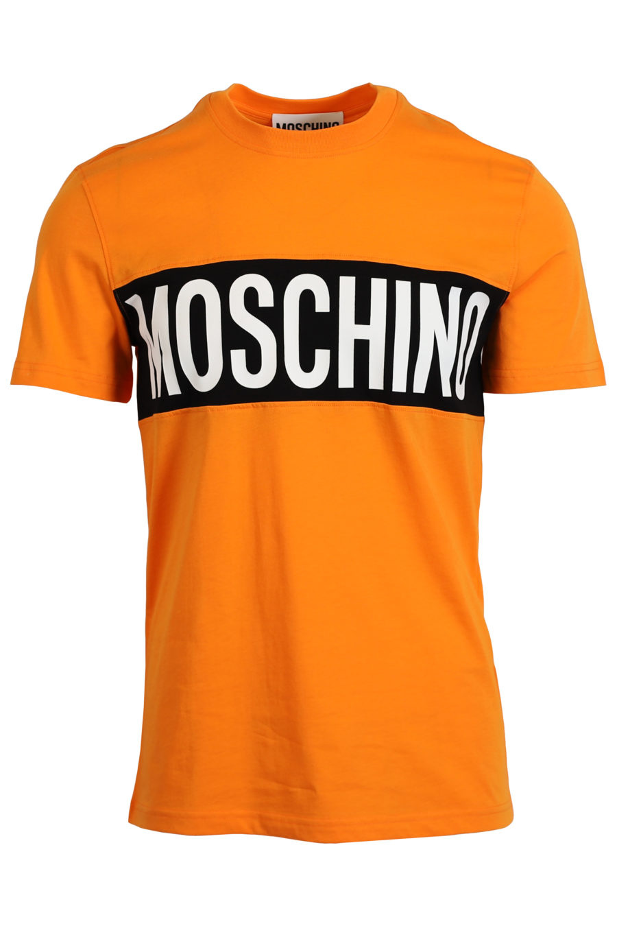 T-shirt orange logo noir et blanc - IMG 0985