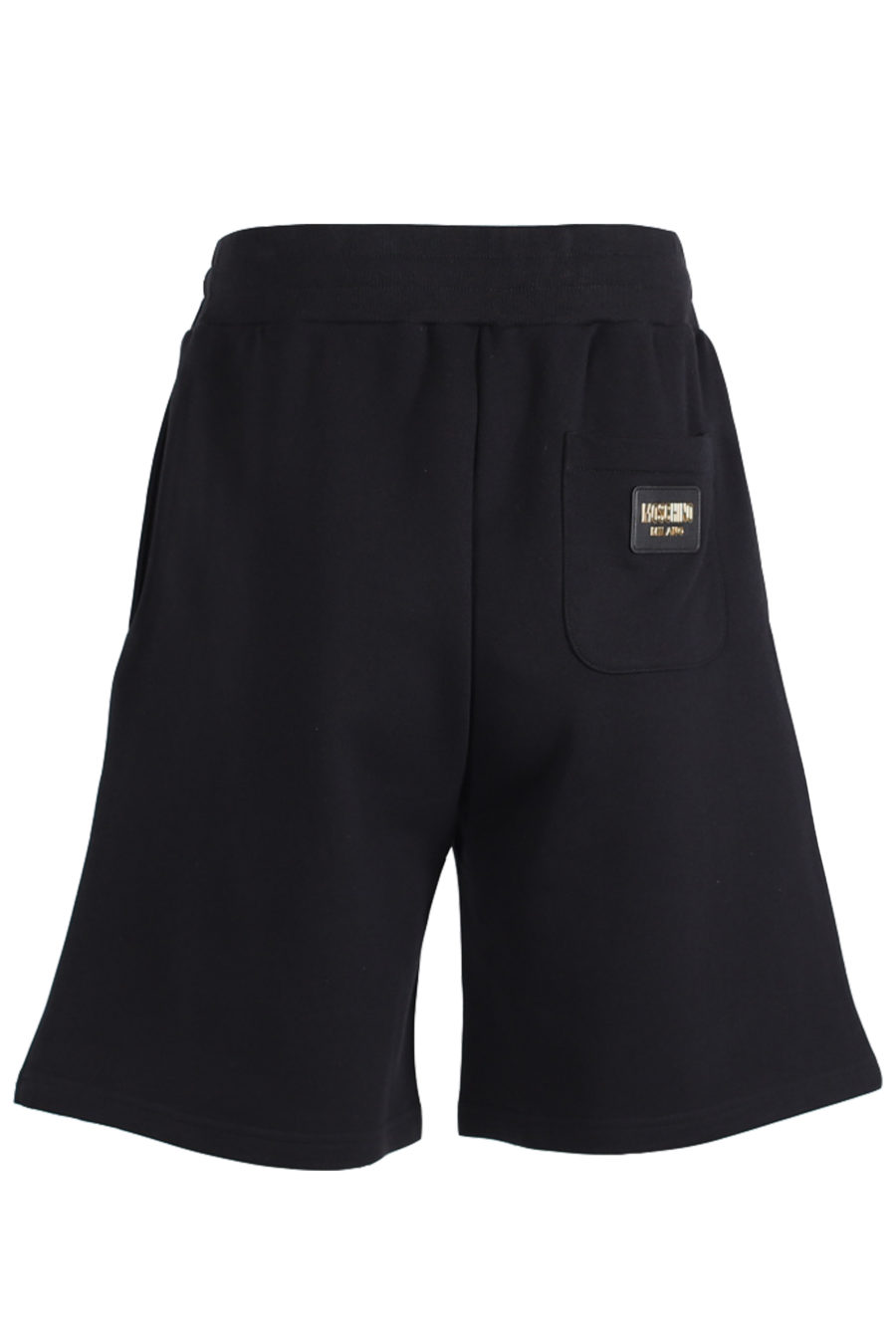 Schwarze Shorts mit goldenem Logo auf dem Rücken - IMG 1410
