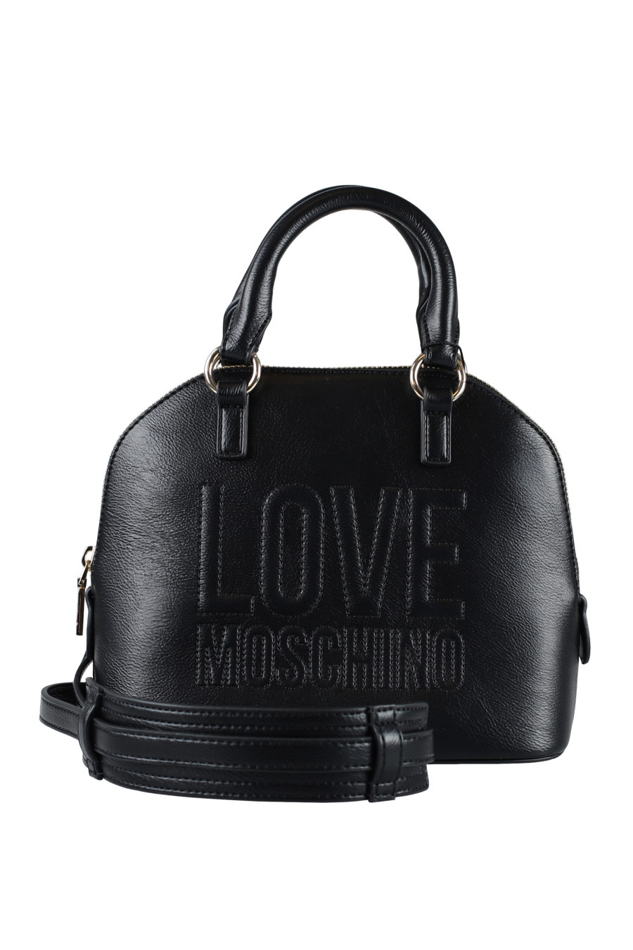Black handbag with embroidered logo - IMG 1591