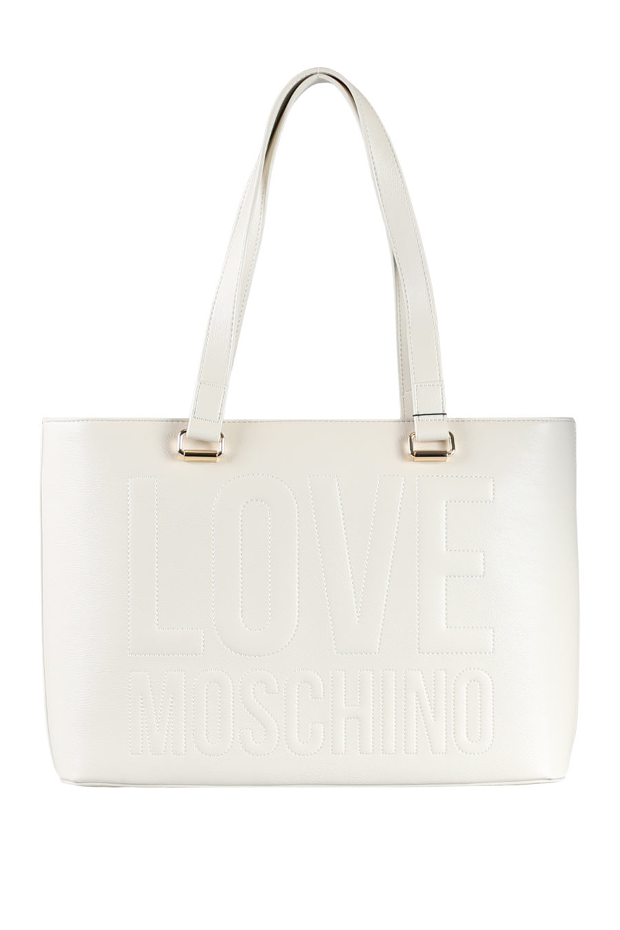 White "Shopper" bag with embroidered logo - IMG 1602