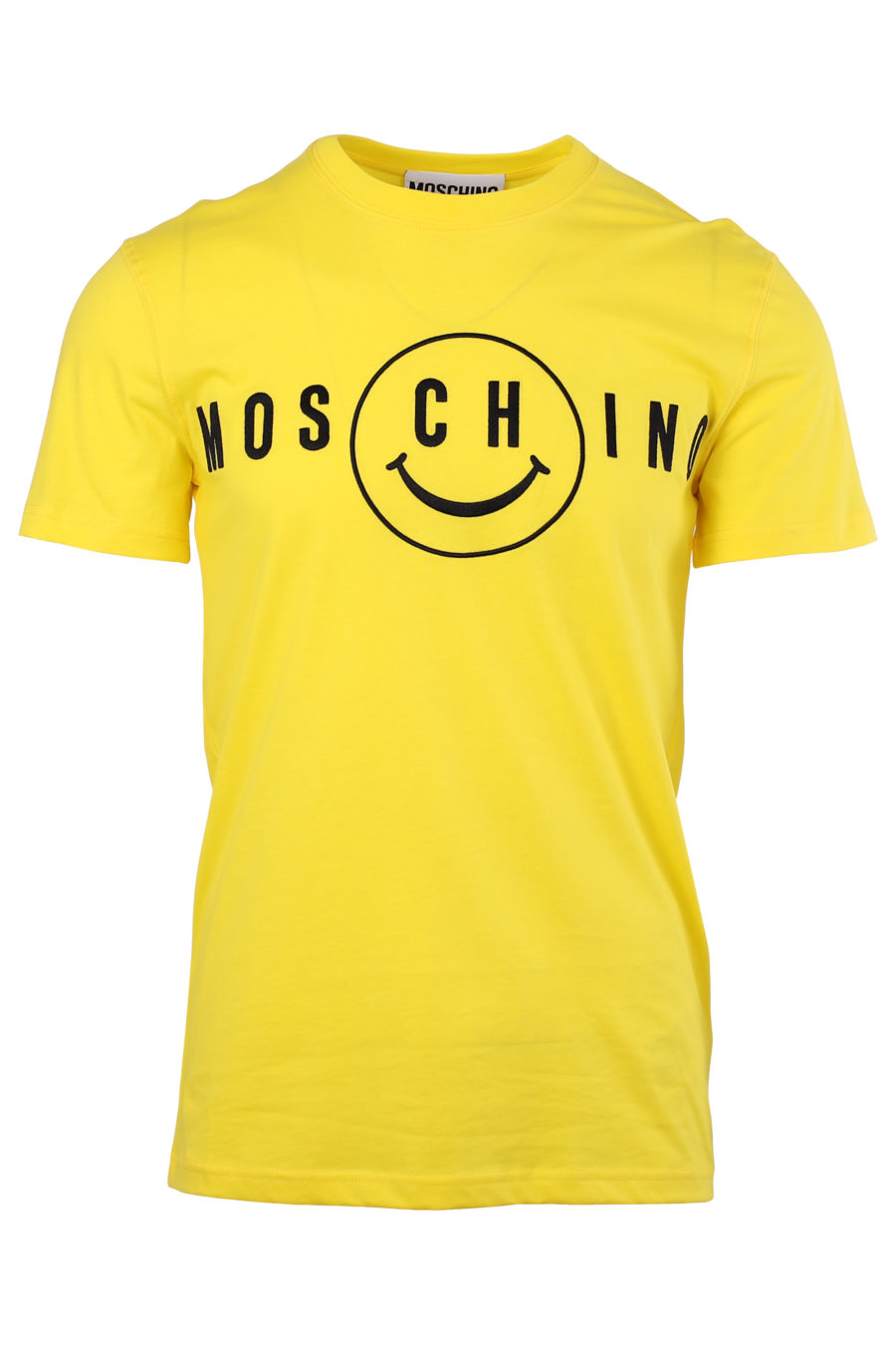 Gelbes "Smiley"-T-Shirt mit gesticktem Logo - IMG 9974