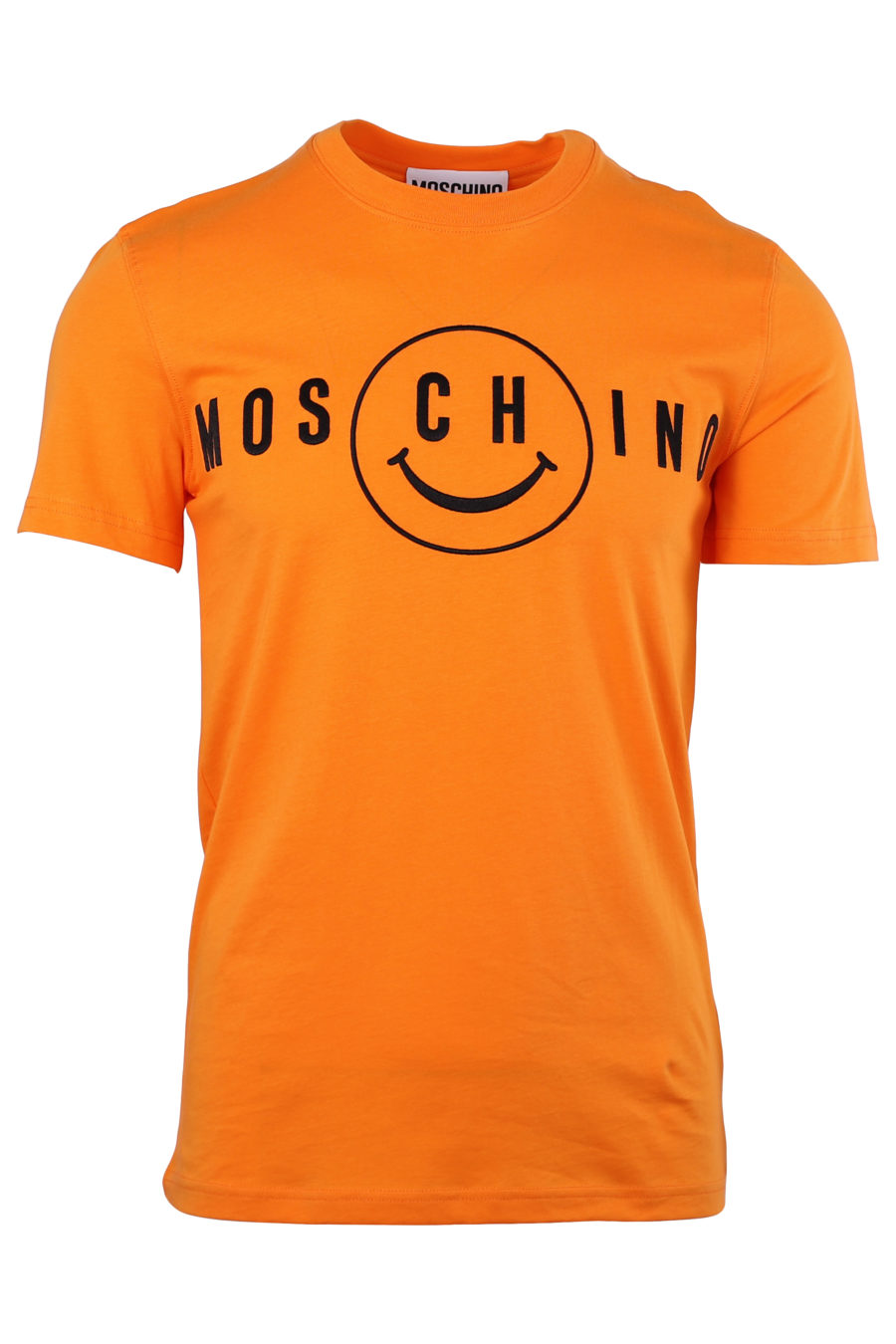 T-shirt orange "Smiley" avec logo brodé - IMG 9981