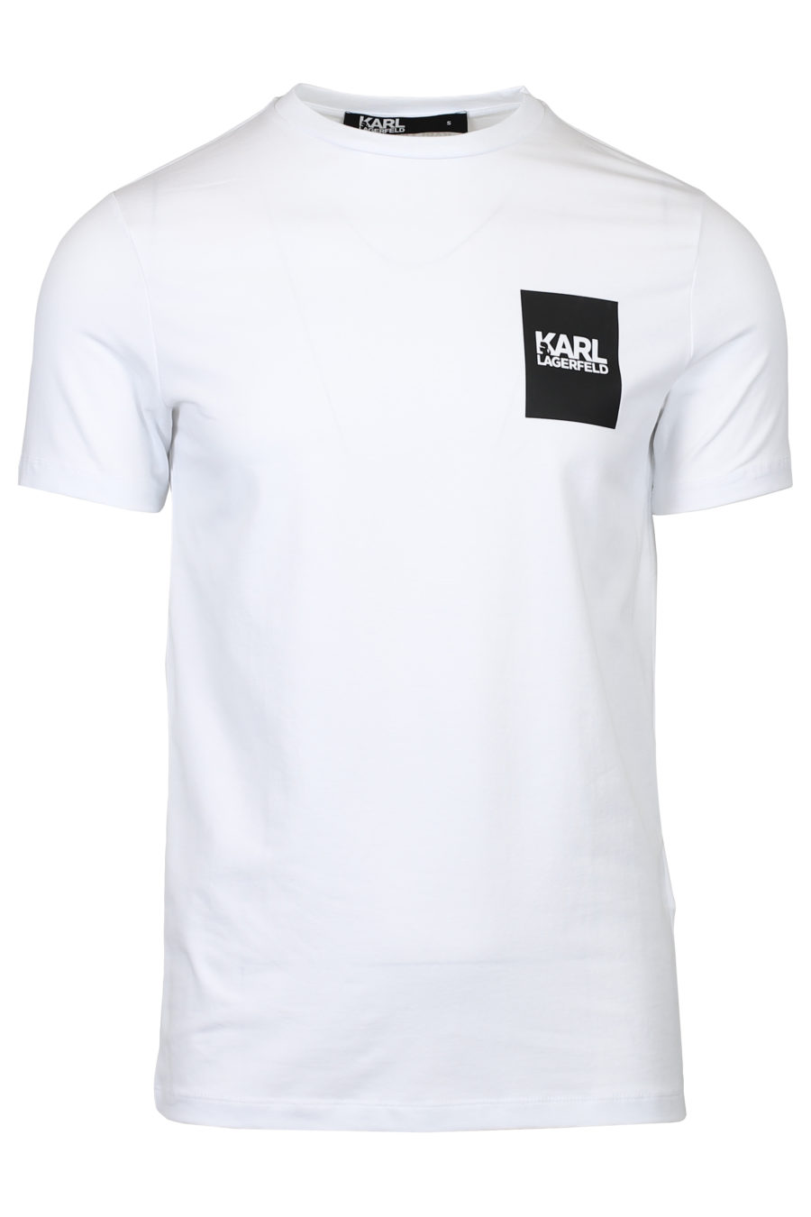 T-shirt com logótipo branco e cor preta - IMG 2039