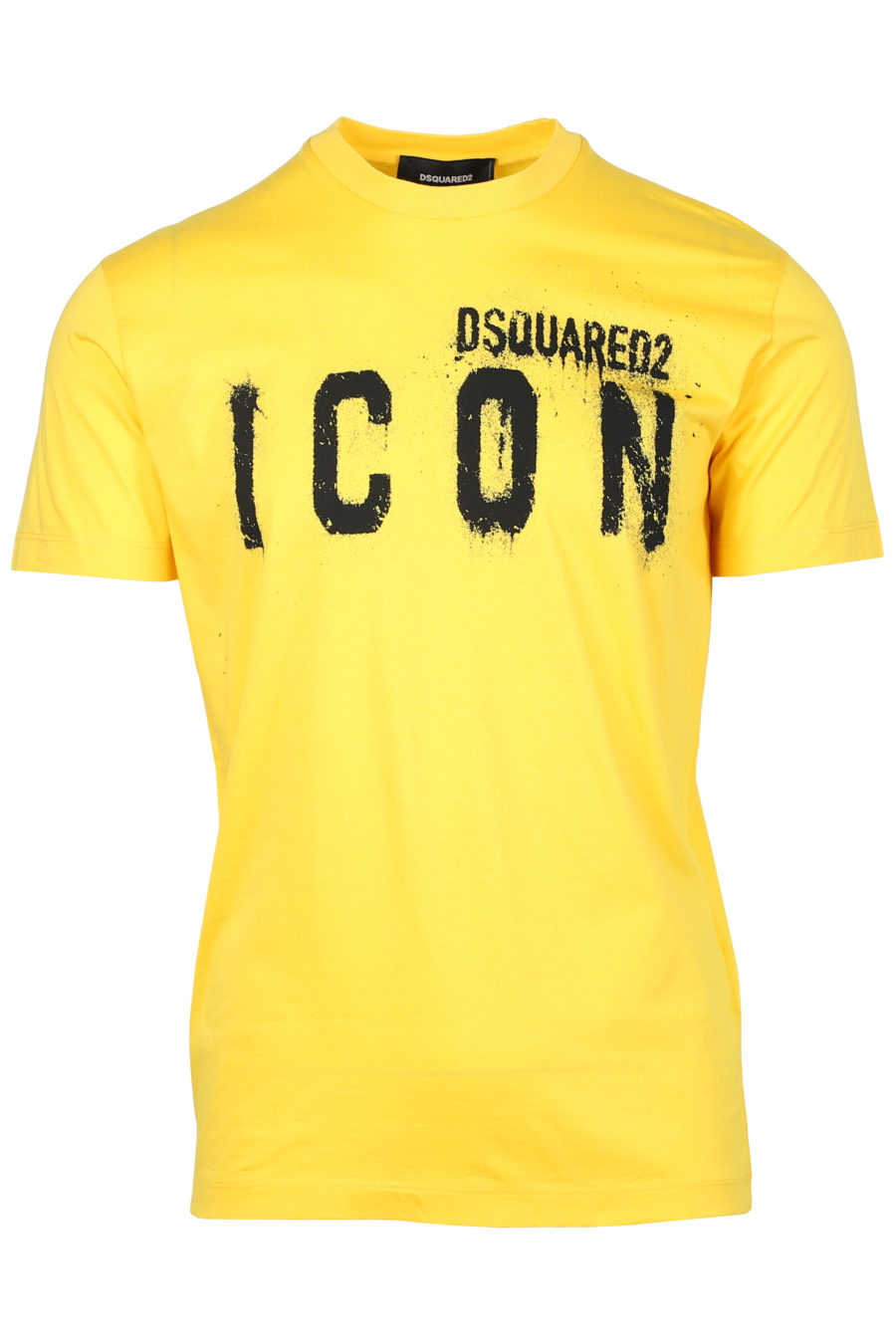 Yellow T-shirt with "Icon Spray" logo - IMG 2329