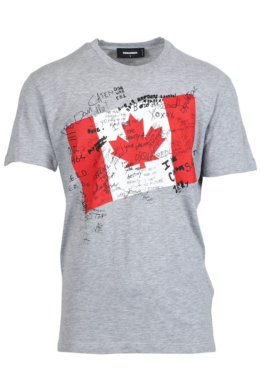 Graues T-Shirt mit Flaggenaufdruck - IMG 2384