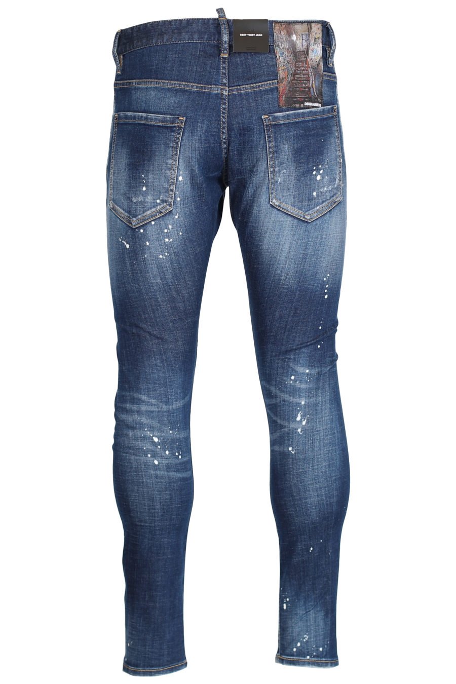 Jeans "Sexy twist jean" bleu avec fermeture éclair - IMG 2451