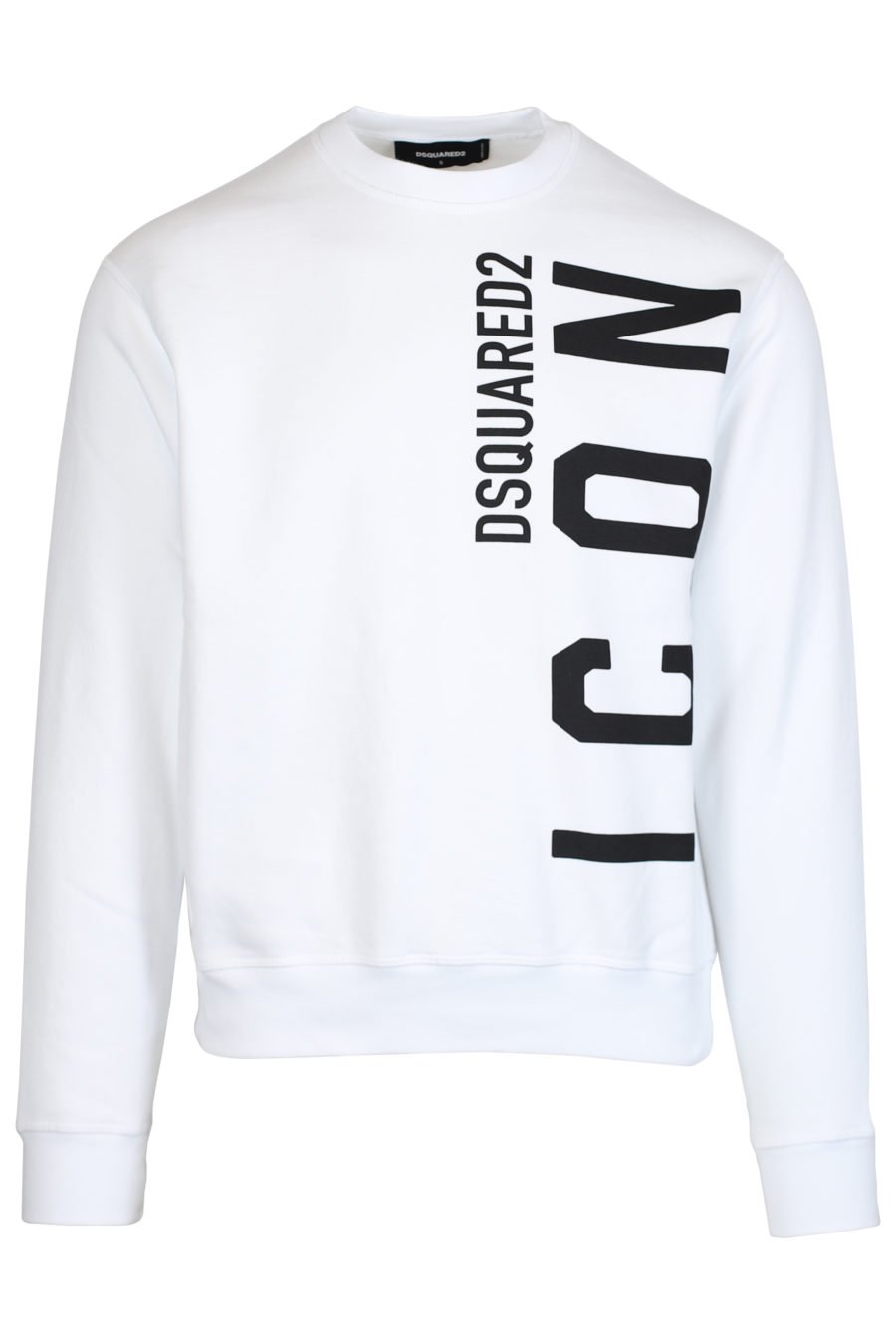Weißes Sweatshirt mit vertikalem "Icon"-Logo - IMG 2459