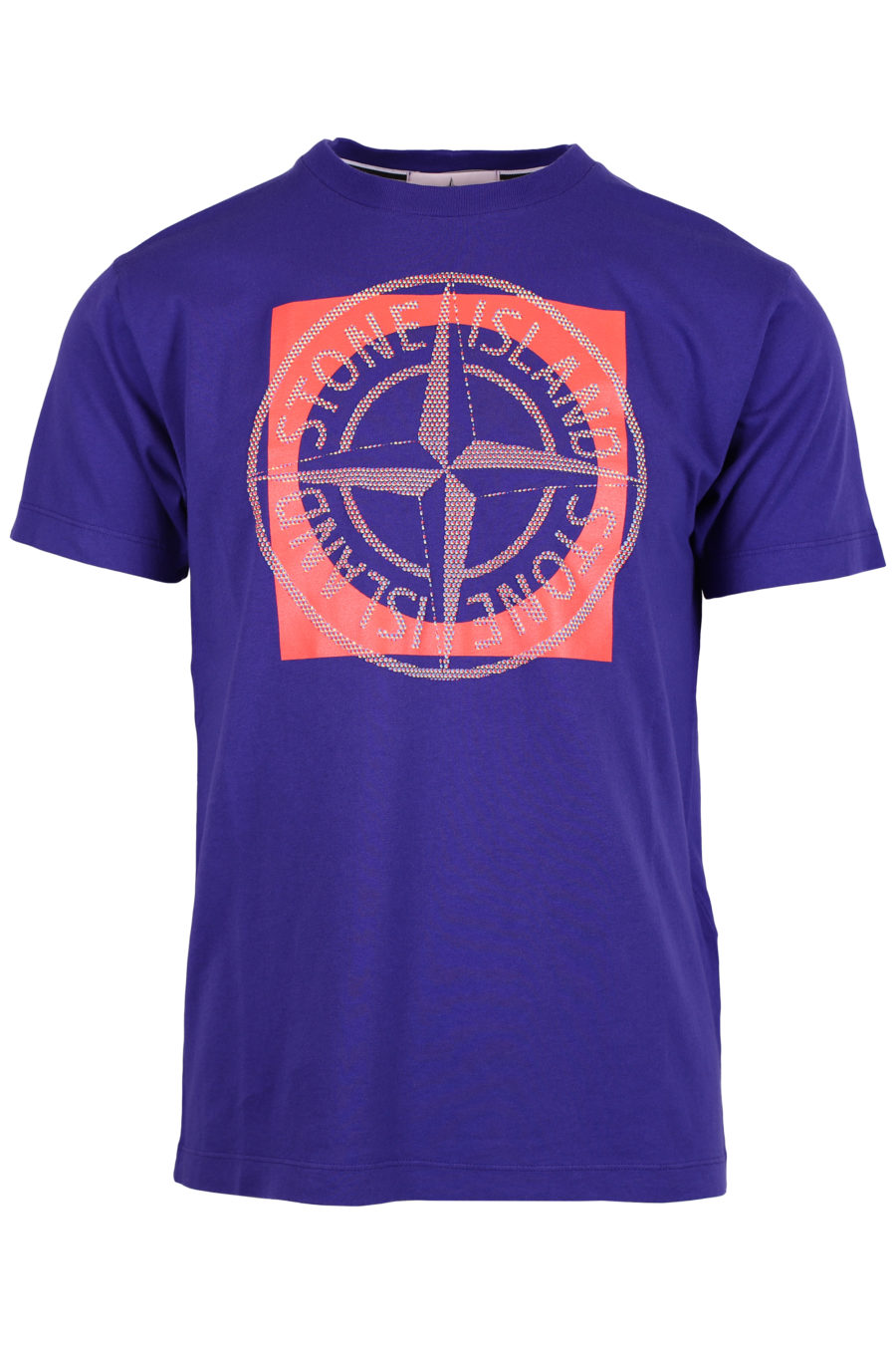 Camiseta de color violeta con logotipo multicolor grande - IMG 2506