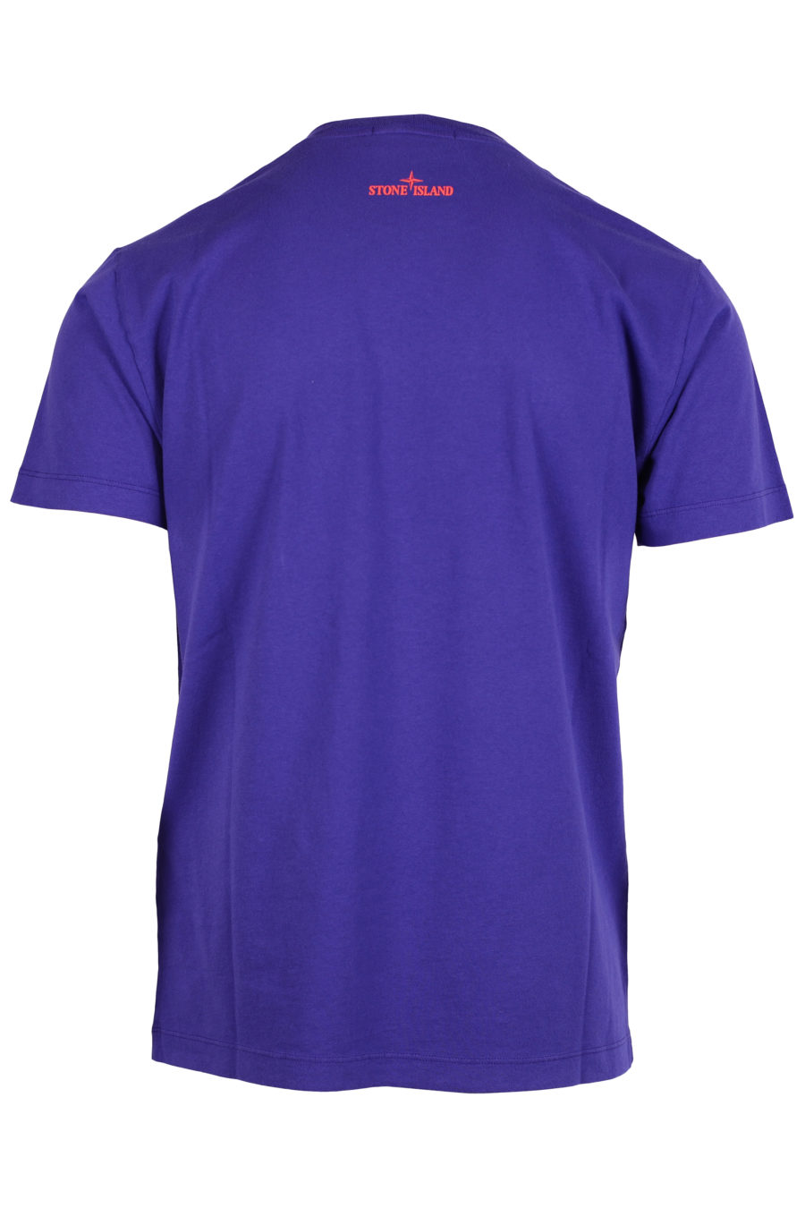 Camiseta de color violeta con logotipo multicolor grande - IMG 2508