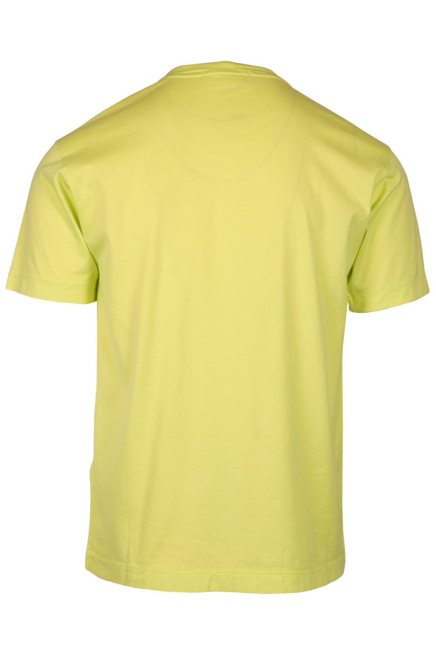 Camiseta de color lima neón con parche - IMG 2531