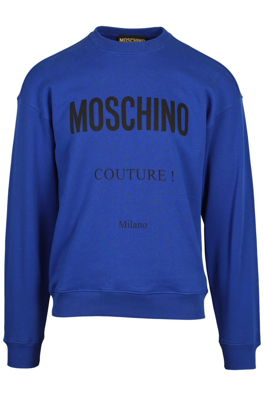 Logo du sweat-shirt bleu électrique "Couture Milano" - IMG 2549