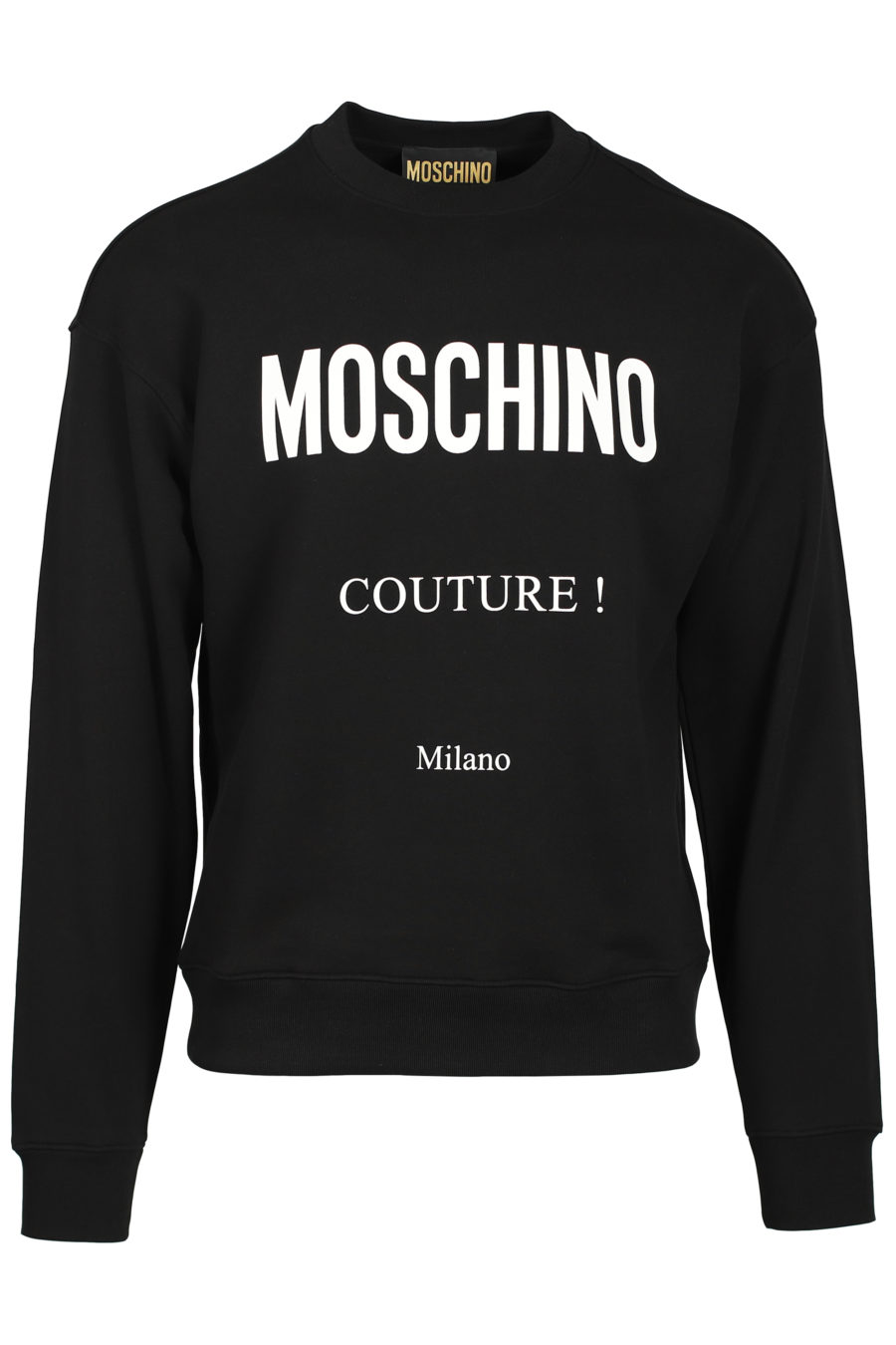 Logo du sweat noir "Couture Milano" - IMG 2578