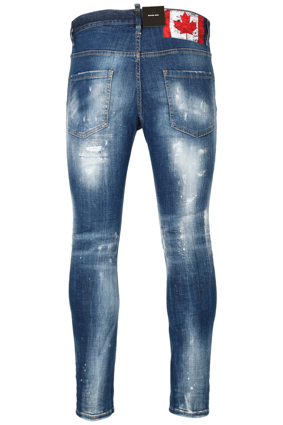 Pantalón vaquero "Skater" azul desgastado - IMG 2650
