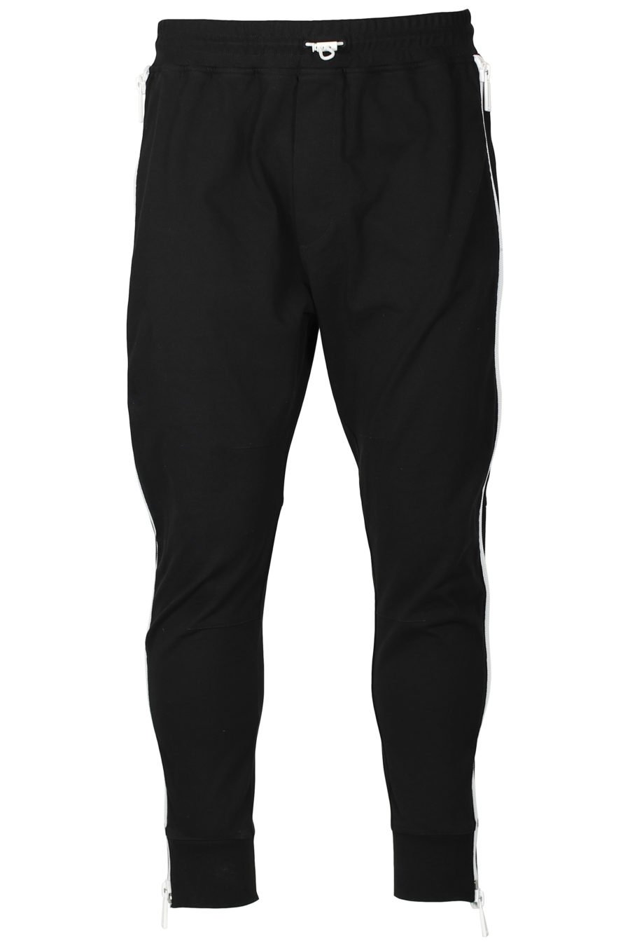 Tracksuit trousers with white zips - IMG 2689
