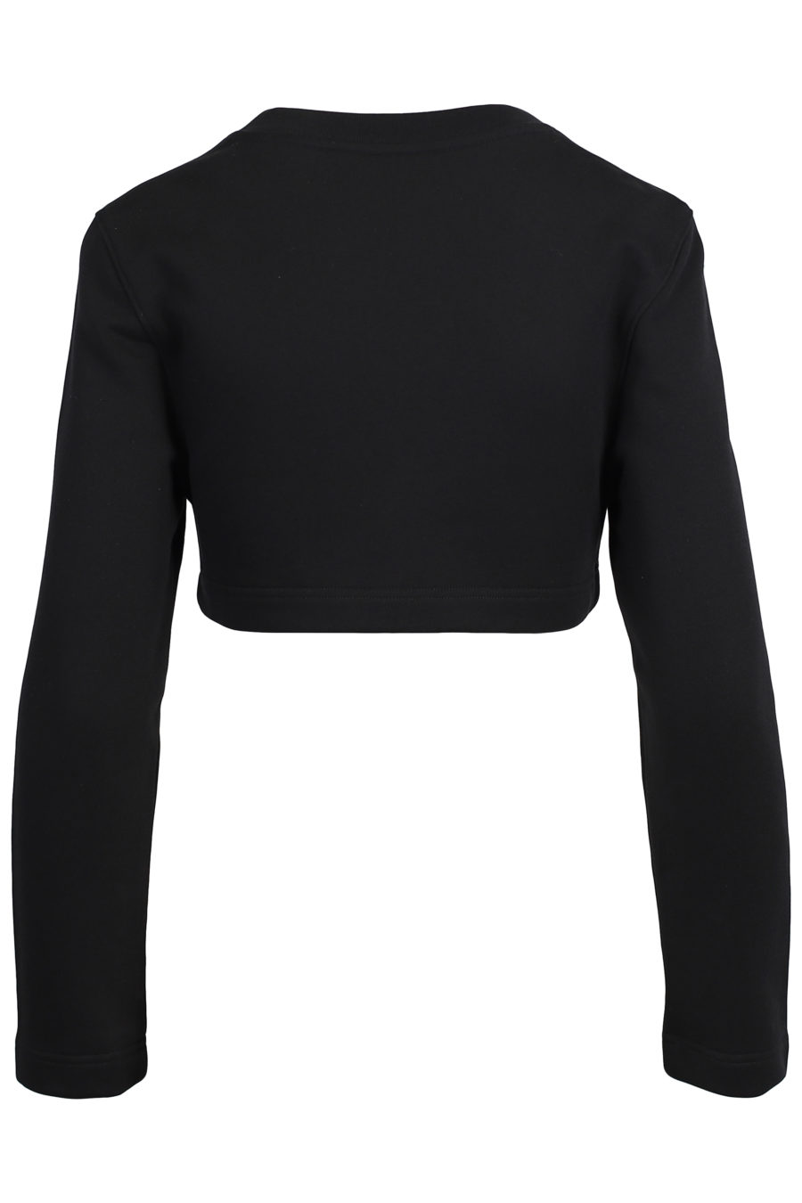 Kurzes schwarzes Sweatshirt mit Strasssteinen - IMG 2055