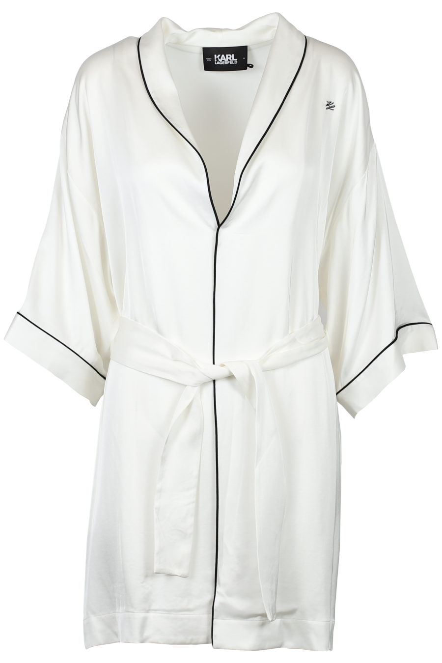 Off-white satin kimono - IMG 2118