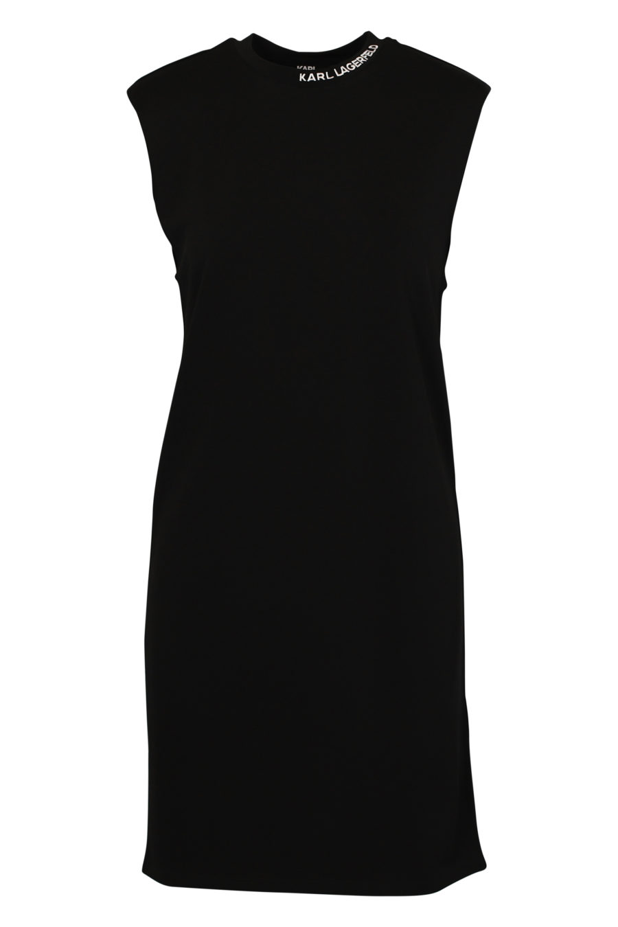 Vestido de punto negro con hombreras - IMG 3053