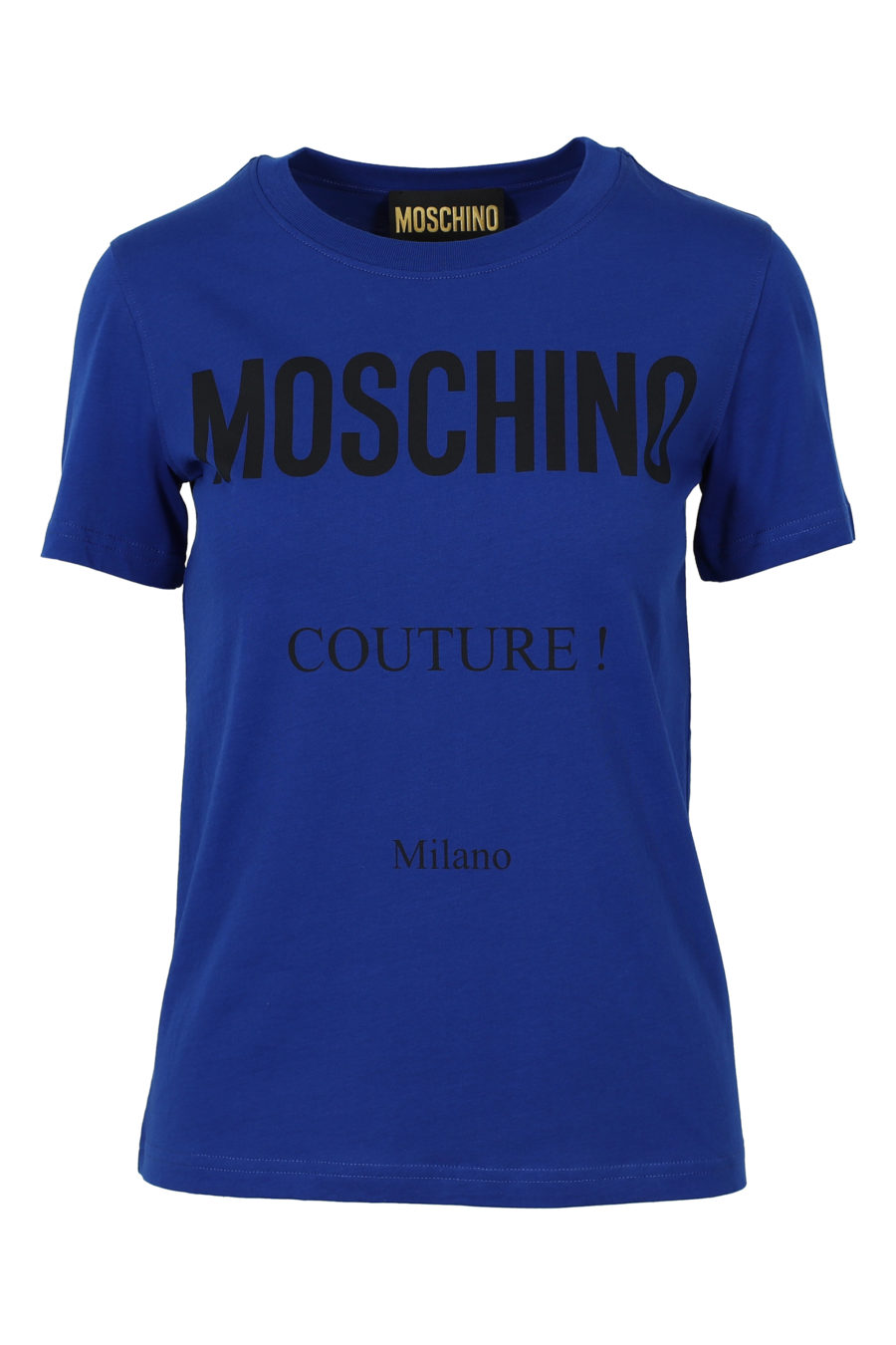 Camiseta azul de manga corta "Couture" - IMG 3141