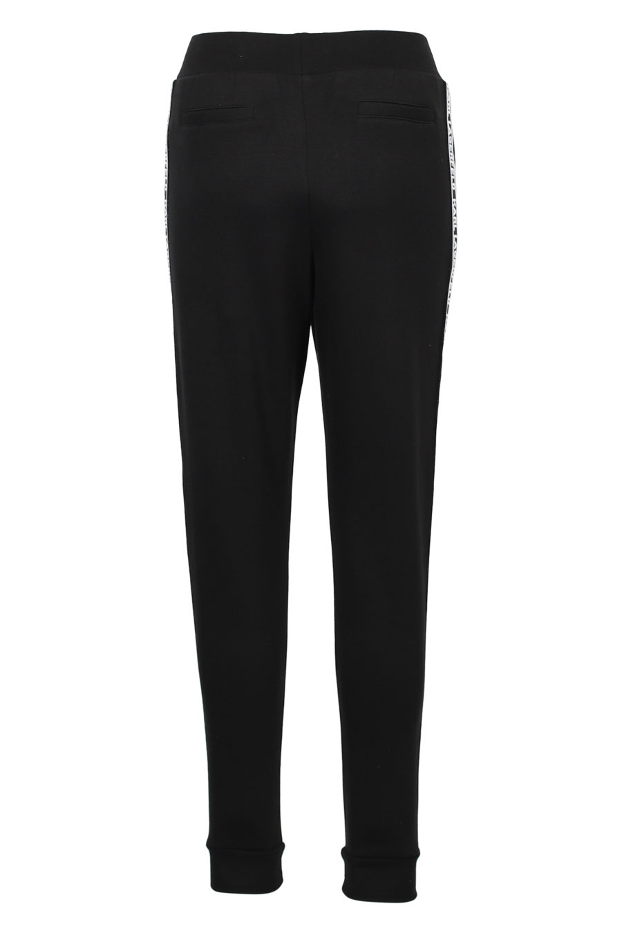 Pantalón de chandal negro con logo blanco lateral - IMG 3176