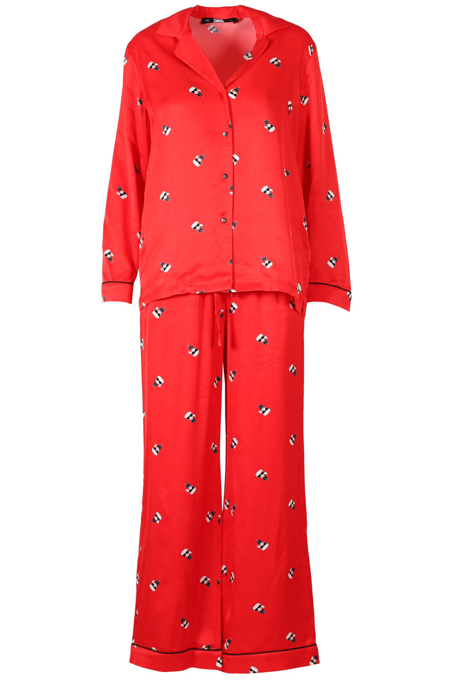 Set de regalo pijama de satén color rojo - IMG 3289