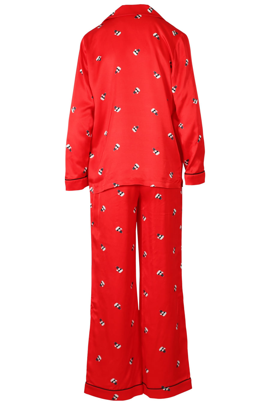 Set de regalo pijama de satén color rojo - IMG 3291